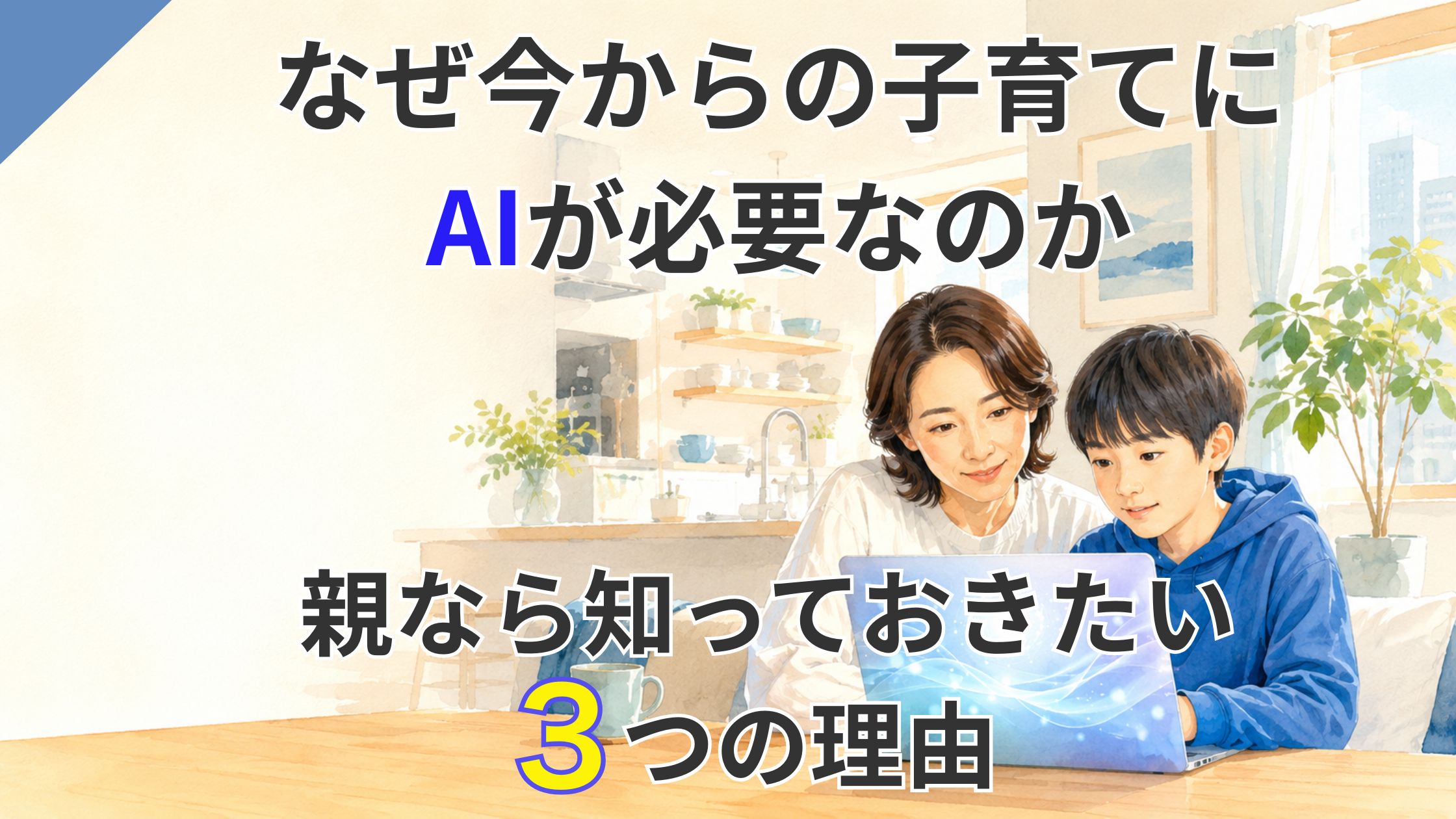 なぜ今からの子育てにAIが必要なのか｜親なら知っておきたい3つの理由