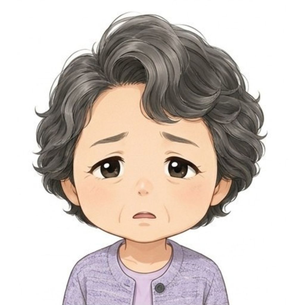 AIの安全な使い方に悩むシニア女性