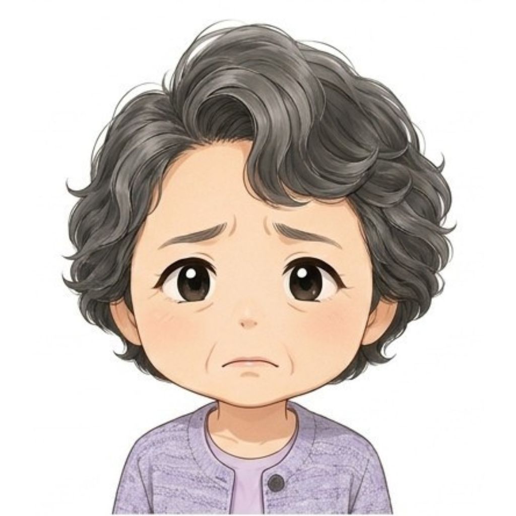 AIを始めることに不安を感じるシニア女性