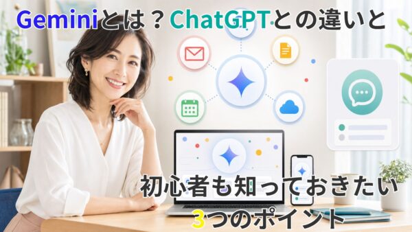 Geminiとは？ChatGPTとの違いと初心者も知っておきたい3つのポイント