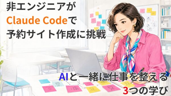 非エンジニアがClaude Codeで予約サイト作成に挑戦｜AIと一緒に仕事を整える3つの学び