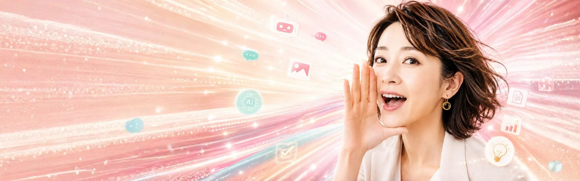 AIを学ぶ人に呼びかける女性講師