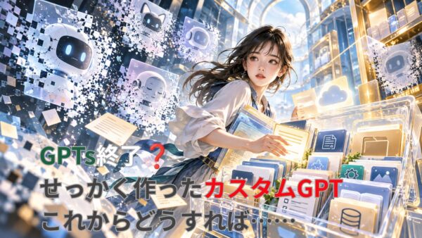 GPTs終了？せっかく作ったカスタムGPT、これからどうすれば……