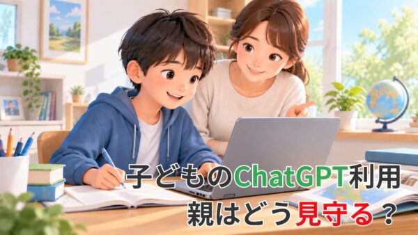 子どものChatGPT利用、親はどう見守る？