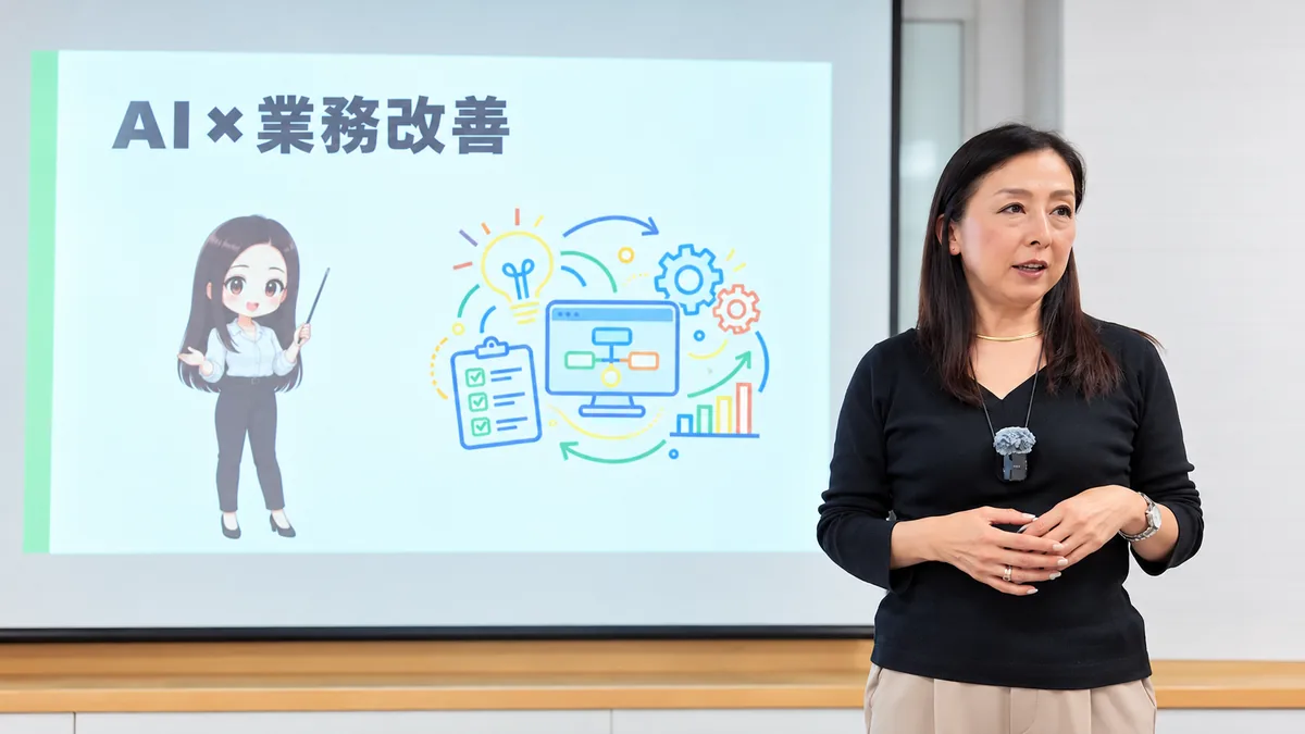 AI×業務改善セミナーで登壇する講師